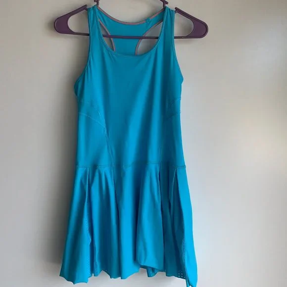 madewell blue linen dress Racerback Tank Maxi Dress